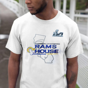 Super Bowl LVI Champions Rams House Los Angeles CA T-Shirt