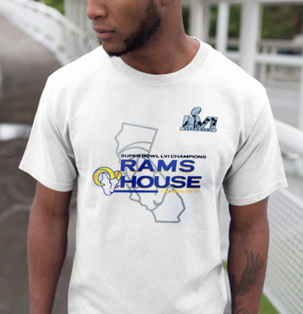 Super Bowl LVI Champions Rams House Los Angeles CA T-Shirt