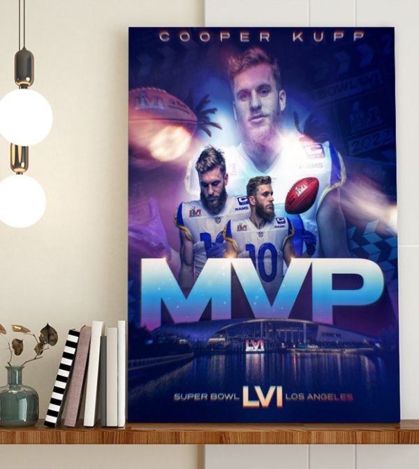 Super Bowl MVP Cooper Kupp Los Angeles Rams Poster Canvas