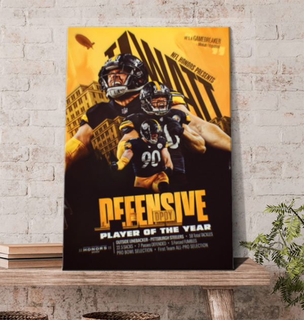 T J Watt Pittsburgh Steelers Is The 2021 Defensive Player Of The Year NFL Honors Canvas