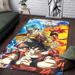 The Evolution Of Son Goku Rug For Living Room