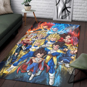 The Evolution of Vegeta II Dragon Ball Z Rugs For Living Room