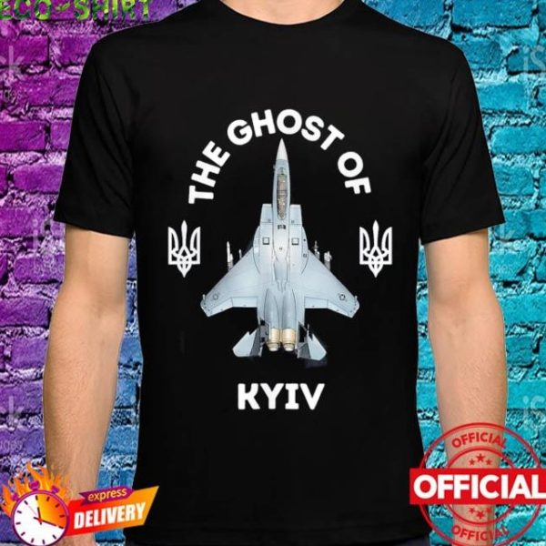 The Ghost Of Kyiv Flying Hero Ukraine Flag Unisex T-shirt