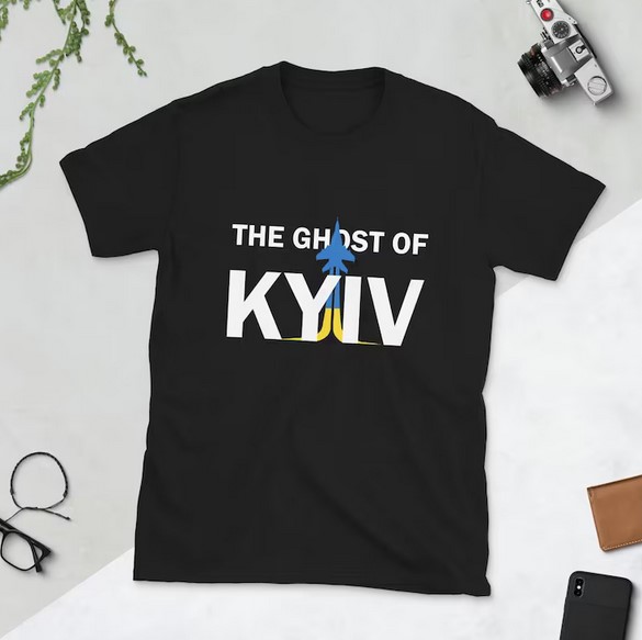 The Ghost of Kyiv Flying Legend T-shirt The Ghost of Kyiv Flying Legend T-shirt