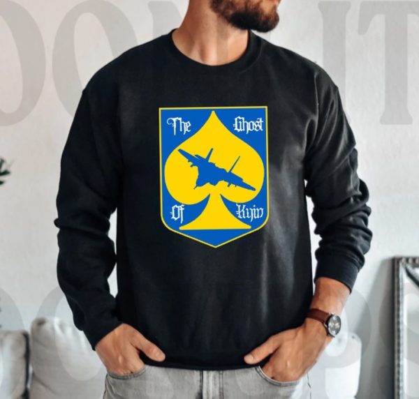 The Ghost of Kyiv Godspeed Ukraine T-Shirt