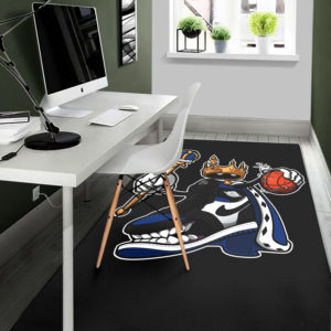 The King Air Jordan Royal Toe Sneaker Rug Home Decor
