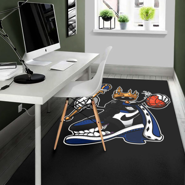 The King Air Jordan Royal Toe Sneaker Rug Home Decor