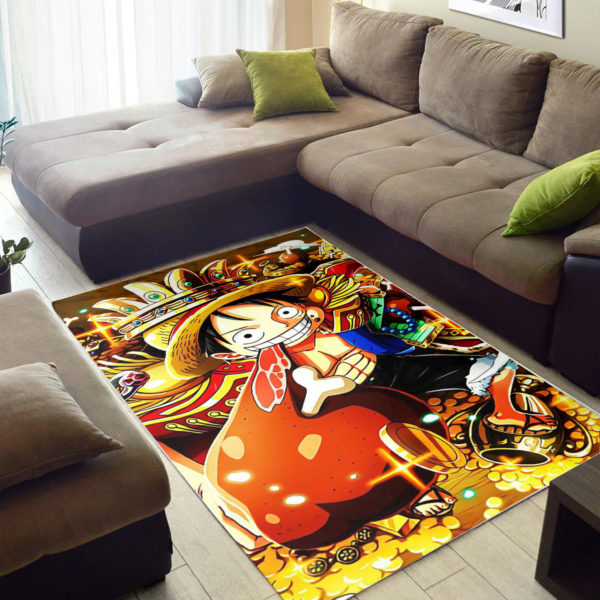 The King Luffy One Piece Rug For Bedroom