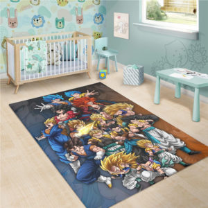 The Power Son Goku And Cadic Vegeta Dragon Ball Z Area Rug Home Decor