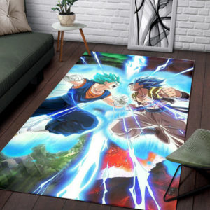 Vegeta Vs Goku Battle Dragon Ball Z Rug For Bedroom