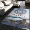 Versace Stone Background Area Rug Carpet
