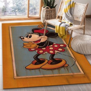 Vintage Minnie Disney Area Rug Carpet