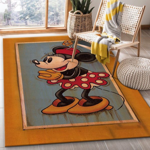 Vintage Minnie Disney Area Rug Carpet