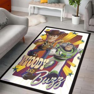 Woody And Buzz Toy Story Disney Area Rug Carpet