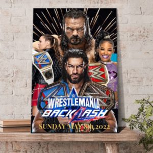 WrestleMania Backlash 2022 Artwork Poster Canvas