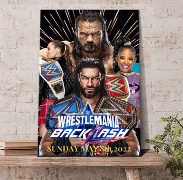 WrestleMania Backlash 2022 Artwork Poster Canvas