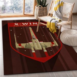 X Wing Star Wars Movie Area Rug Carpet
