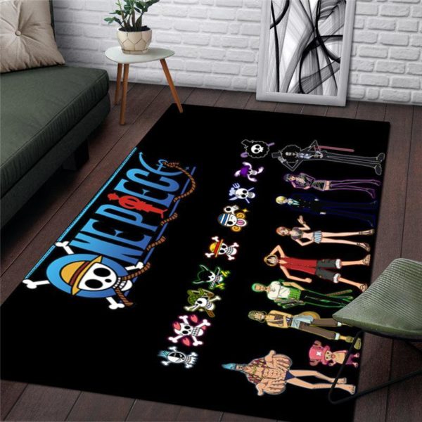Zoro Luffy Anime Fashion Character One Piece Rug Home Decor