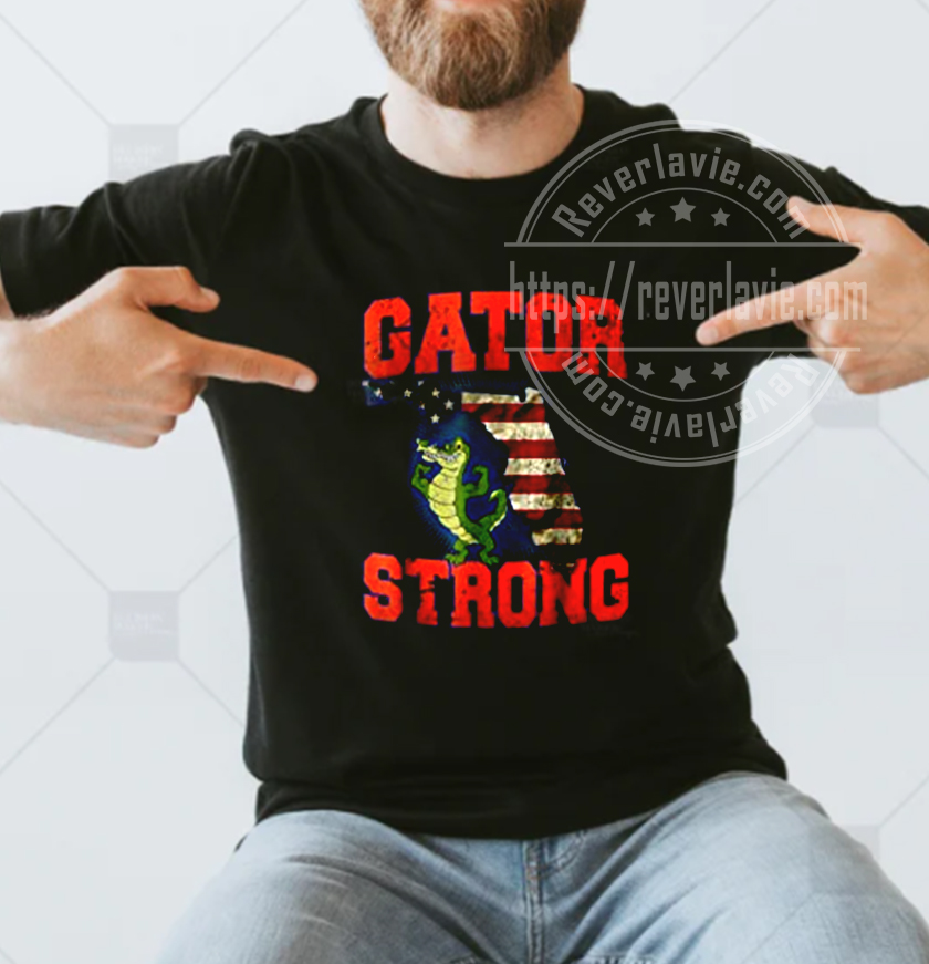 2022 Florida Gator Baseball Design Gator Strong Flag USA Gifts T-shirt 2022 Florida Gator Baseball Design Gator Strong Flag USA Gifts T-shirt
