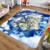 Money Dollar Print Area Rug Living Room