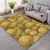 50 Euro Cent Money Rug Home Decor
