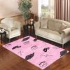 Air Jordan Logo Pink Area Rug Carpet
