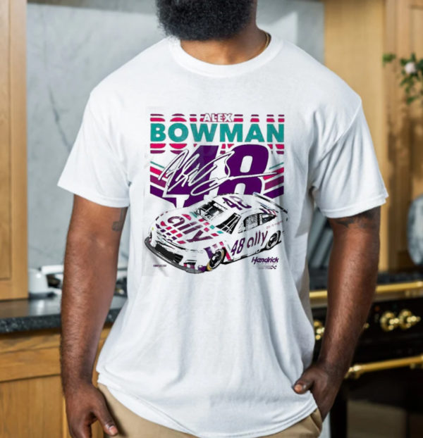 Alex Bowman 2022 Ally Car Two Sided Signature Unisex T-Shirt