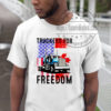 Freedom Convoy 2022 American Canadian Flag T-shirt