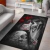 Fire Power Premium Skull Area Rug Carpet