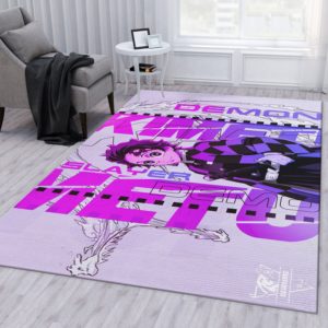 Anime Demon Slayer Area Rug Carpet Home US Decorr