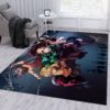 Anime Demon Slayer Area Rug Carpet For Living Room