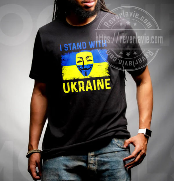 Anonymous I Stand With Ukraine Russian Warship Go Fuck Yourself Classic T-Shirt