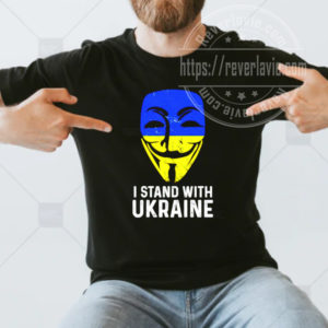 Anonymous I stand with Ukraine Unisex T-shirt