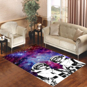 Astronaut Cat Galaxy Space Nebula Rug Home Decor