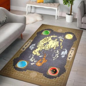 Avatar Anime Map Elements Four Area Rugs Carpet