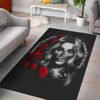 Barbed Premium Skull Area Rug Carpet