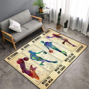 Basketball Player Area Rug Carpet