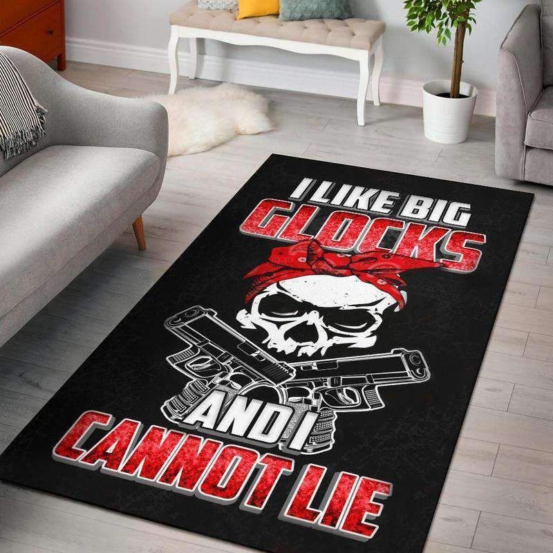 Big Glocks Premium Skull Area Rug Carpet Big Glocks Premium Skull Area Rug Carpet