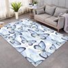 Butterflies Neon Light Rug Home Decor