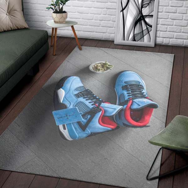 Cactus Jack Air Jordan Sneaker Rug Home Decor