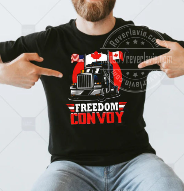 Canada Freedom Convoy 2022 Canadian Truckers Support T-shirt