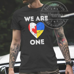 Canada Supports Ukraine We Are One Love Heart Flag 2022 Classic T-Shirt