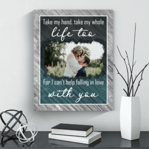 Canvas Personalized Anniversary Gifts For Husband Wall Art