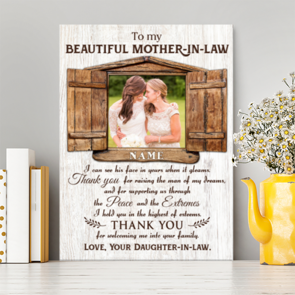 Canvas Personalized Mother’s Day Gifts for Mother-in-law Custom Photo