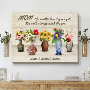 Canvas Personalized Sentimental Mother’s Day Gift Flowers