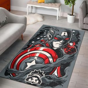 Captain America Power Rug Home Decor