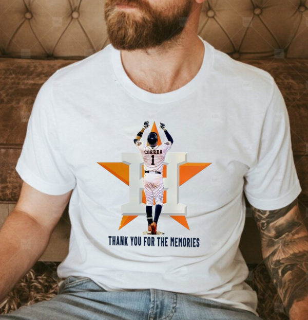Carlos Correa Houston Astros Thank You For The Memories Unisex T-Shirt