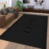 Classic Black Gucci Monogram Gucci Rug Home Decor