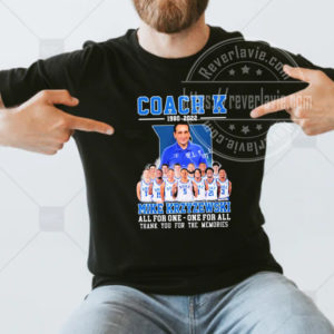 Coach K 1980 2022 Mike Krzyzewski All For One Thank You For The Memories Unisex T-shirt