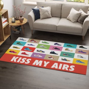 Collection Sneaker Kiss My Airs Rug Home Decor
